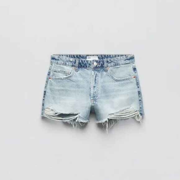 NWOT Zara Denim Shorts - Picture 1 of 9